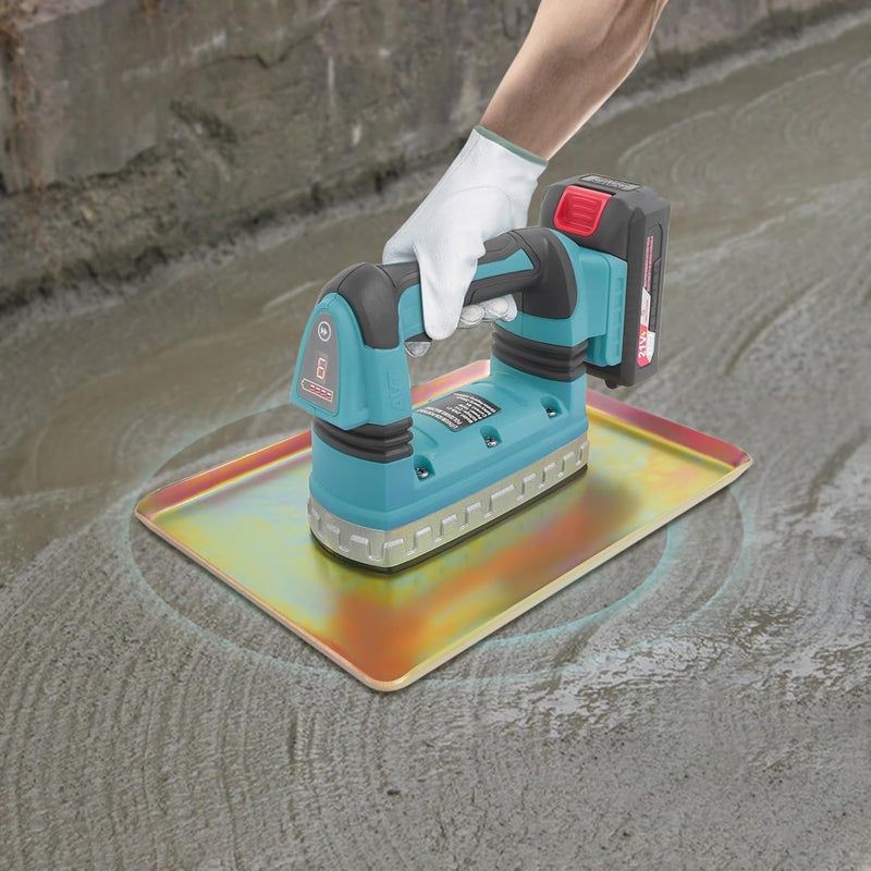 Bulelula Concrete Vibrator, Portable Handheld Cement Vibrating Troweling Machine Single Phase Cement Trowel Electric Concrete Vibrating Machine (Blue) - Image 2